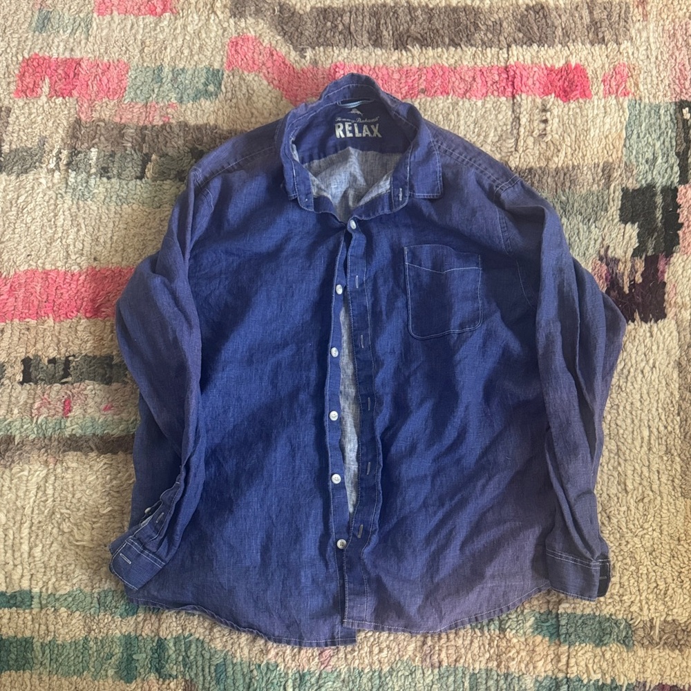 Tommy Bahama Relaxed Indigo Button Down Shirt